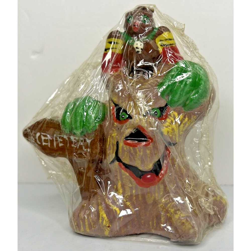 Vintage Spooky Tree Monster Decorative Candle New in‎ Packaging 4" SKU H437